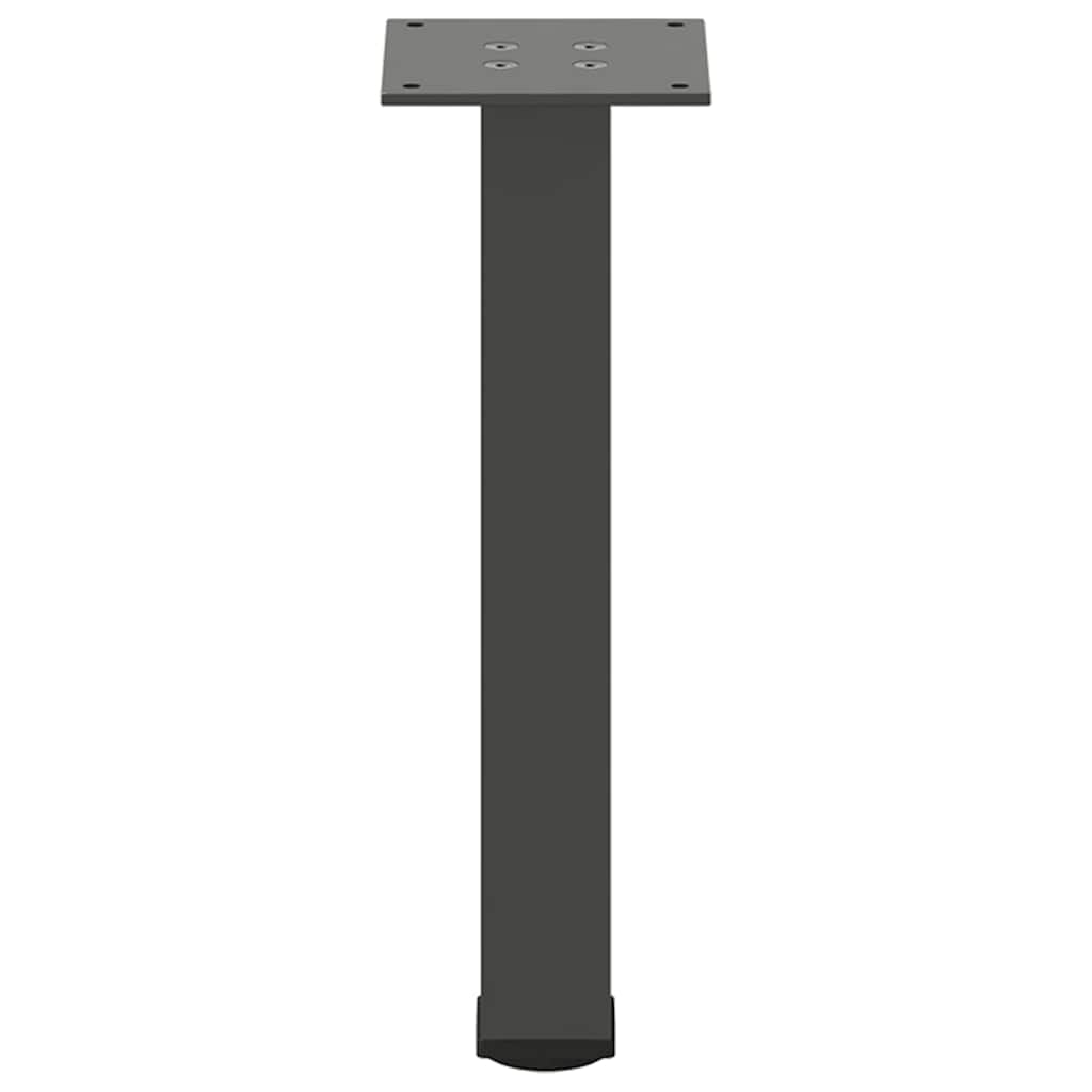 Gambe per tavolino 4 pz Antracite 42-44 cm Acciaio