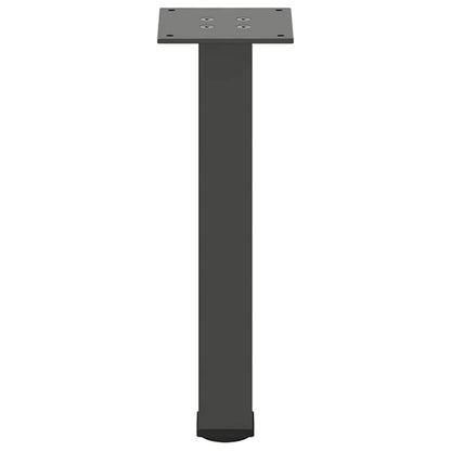 Gambe per tavolino 4 pz Antracite 42-44 cm Acciaio