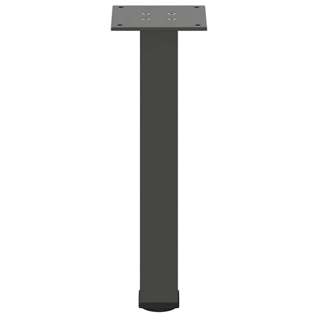 Gambe per tavolino 4 pz Antracite 42-44 cm Acciaio