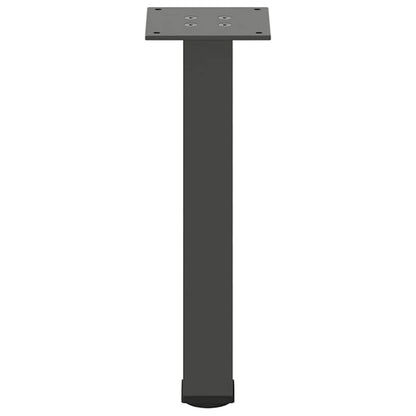 Gambe per tavolino 4 pz Antracite 42-44 cm Acciaio