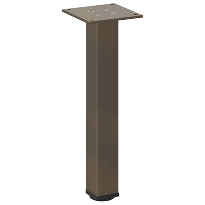 Gambe per Tavolino 4 pz Acciaio Naturale 42-44 cm in Acciaio - homemem39