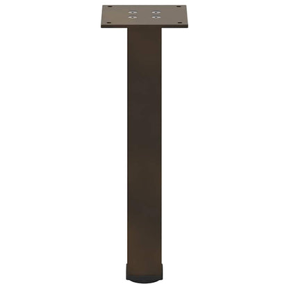 Gambe per Tavolino 4 pz Acciaio Naturale 42-44 cm in Acciaio - homemem39