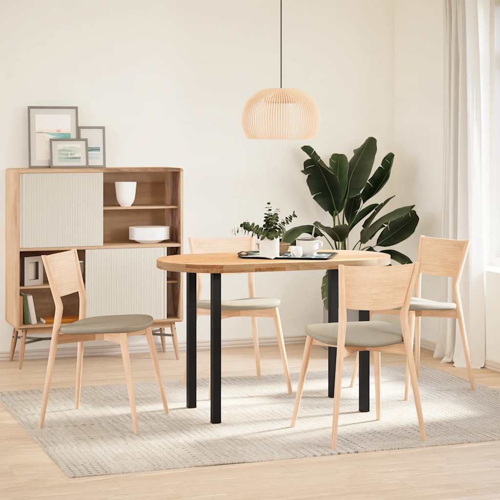 Gambe per Tavolino 4 pz Nero 72-74 cm in Acciaio - homemem39