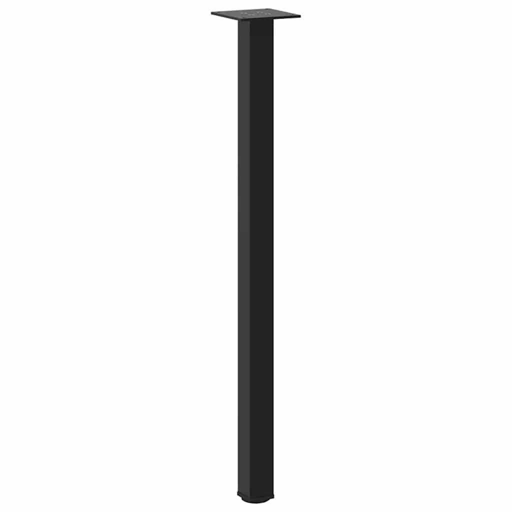 Gambe per Tavolino 4 pz Nero 72-74 cm in Acciaio - homemem39