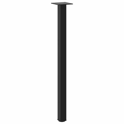 Gambe per Tavolino 4 pz Nero 72-74 cm in Acciaio - homemem39
