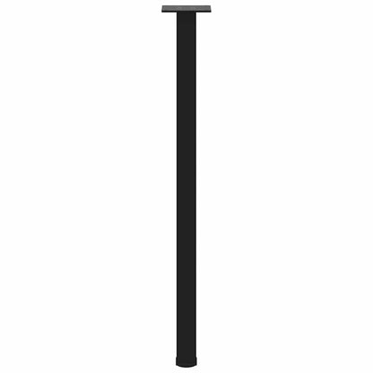 Gambe per Tavolino 4 pz Nero 72-74 cm in Acciaio - homemem39