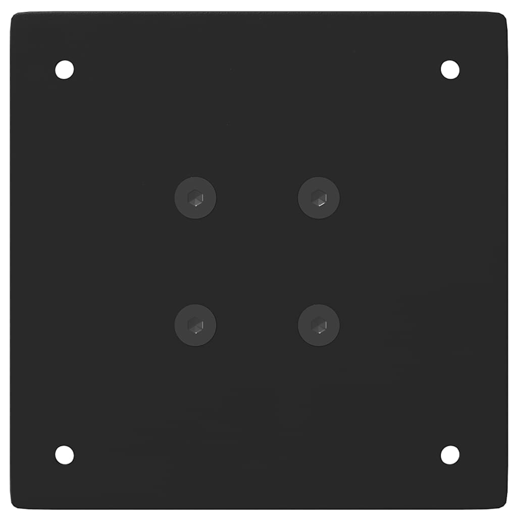 Gambe per Tavolino 4 pz Nero 72-74 cm in Acciaio - homemem39