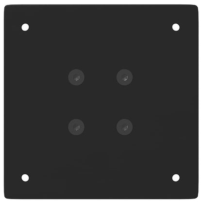 Gambe per Tavolino 4 pz Nero 72-74 cm in Acciaio - homemem39