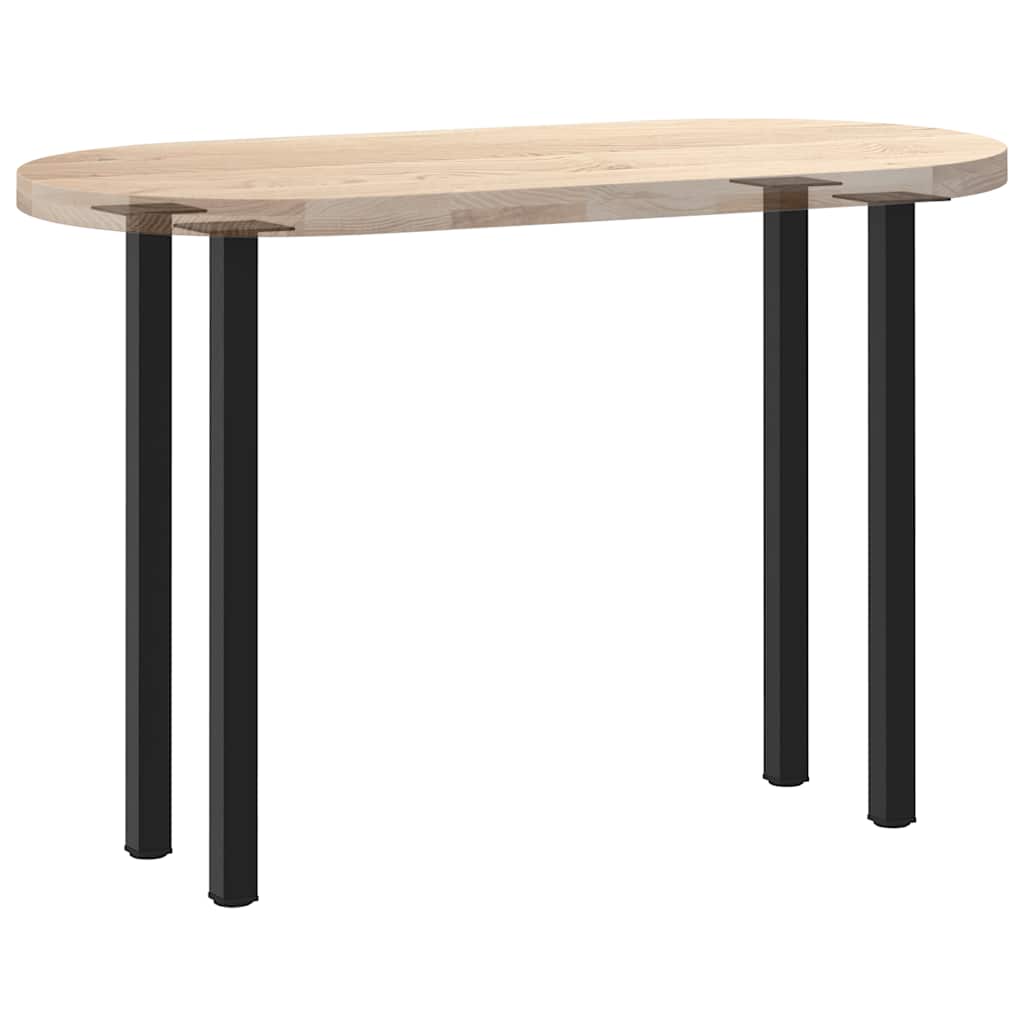 Gambe per Tavolino 4 pz Nero 72-74 cm in Acciaio - homemem39