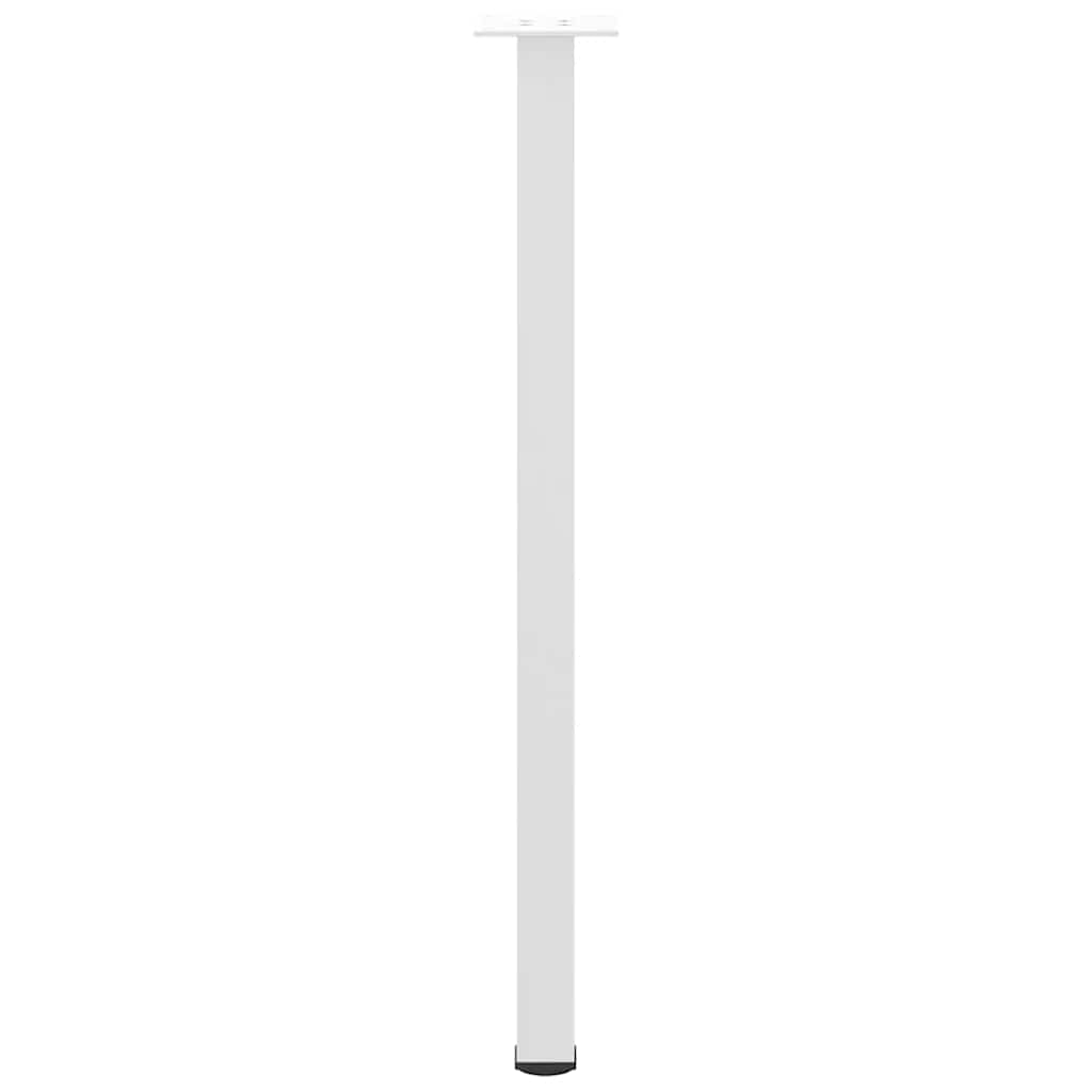 Gambe per tavolo consolle 4 pz Bianche 72-74 cm Acciaio - homemem39
