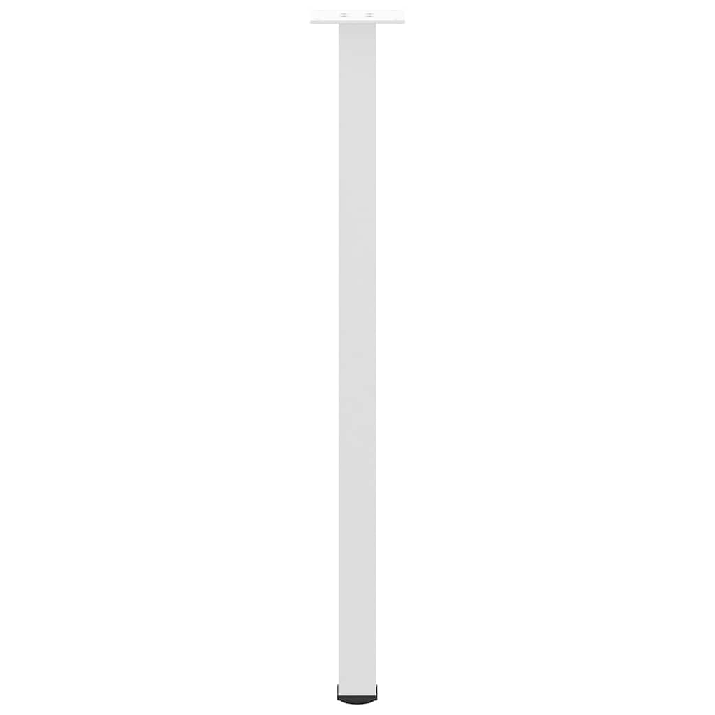 Gambe per tavolo consolle 4 pz Bianche 72-74 cm Acciaio - homemem39
