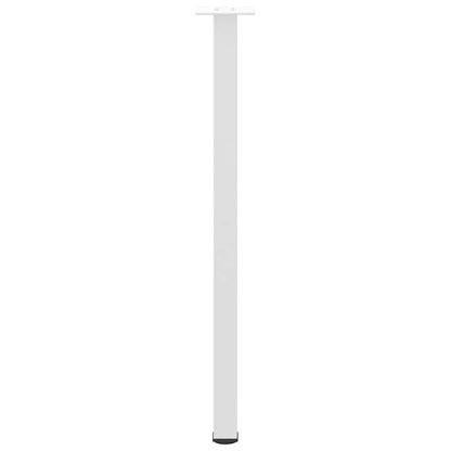 Gambe per tavolo consolle 4 pz Bianche 72-74 cm Acciaio - homemem39