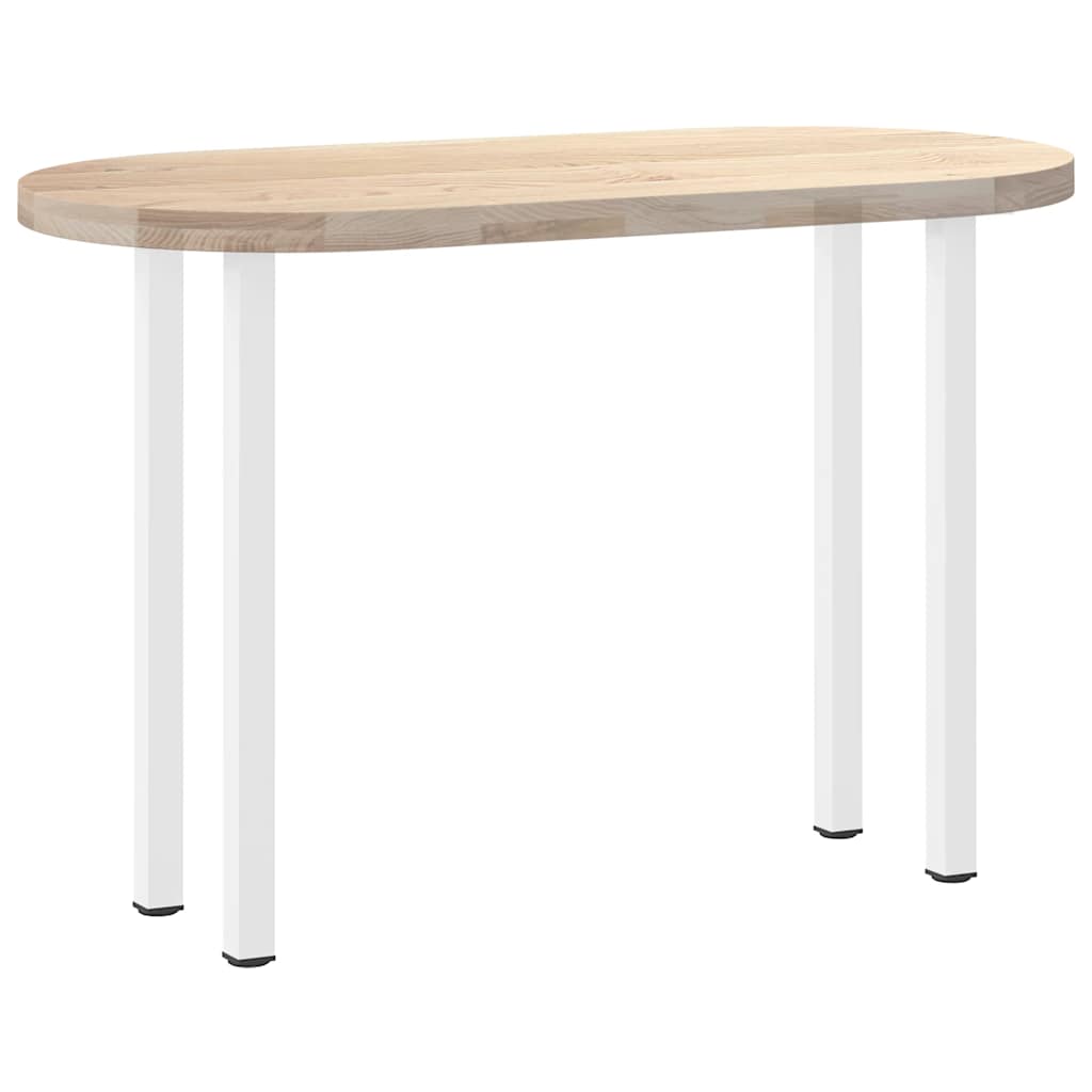 Gambe per tavolo consolle 4 pz Bianche 72-74 cm Acciaio - homemem39
