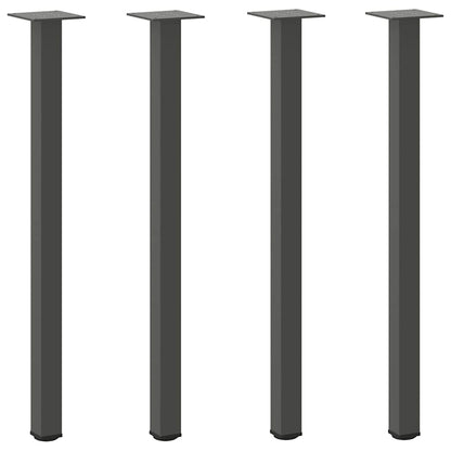 Gambe per Tavolino 4 pz Antracite 72-74 cm in Acciaio - homemem39