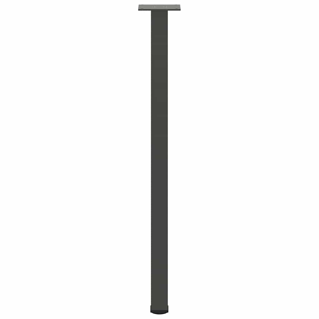 Gambe per tavolo consolle 4 pz Antracite 72-74 cm Acciaio