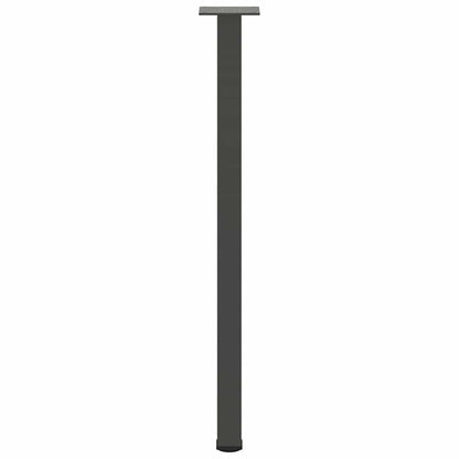 Gambe per tavolo consolle 4 pz Antracite 72-74 cm Acciaio