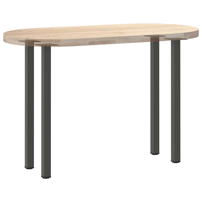 Gambe per tavolo consolle 4 pz Antracite 72-74 cm Acciaio