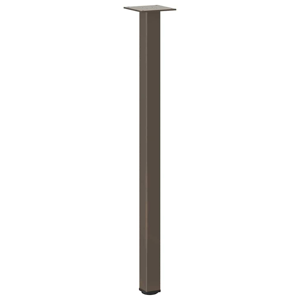 Gambe per Tavolino 4 pz Acciaio Naturale 72-74 cm in Acciaio - homemem39