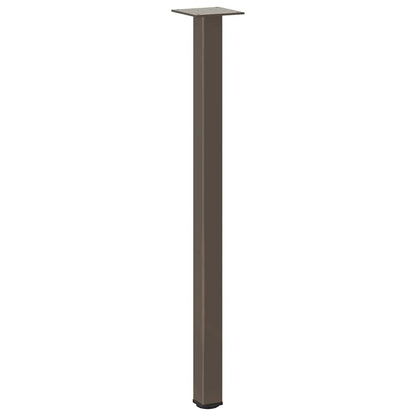 Gambe per Tavolino 4 pz Acciaio Naturale 72-74 cm in Acciaio - homemem39