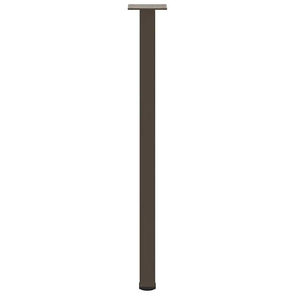 Gambe per Tavolino 4 pz Acciaio Naturale 72-74 cm in Acciaio - homemem39