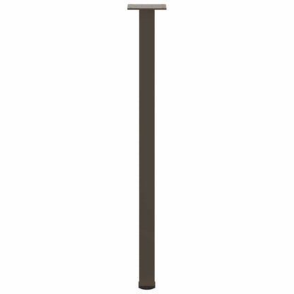 Gambe per Tavolino 4 pz Acciaio Naturale 72-74 cm in Acciaio - homemem39
