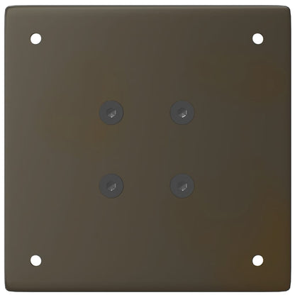 Gambe per tavolo consolle 4 pz in acciaio naturale 72-74 cm