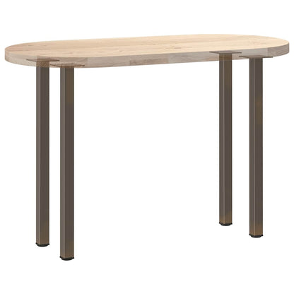 Gambe per Tavolino 4 pz Acciaio Naturale 72-74 cm in Acciaio - homemem39