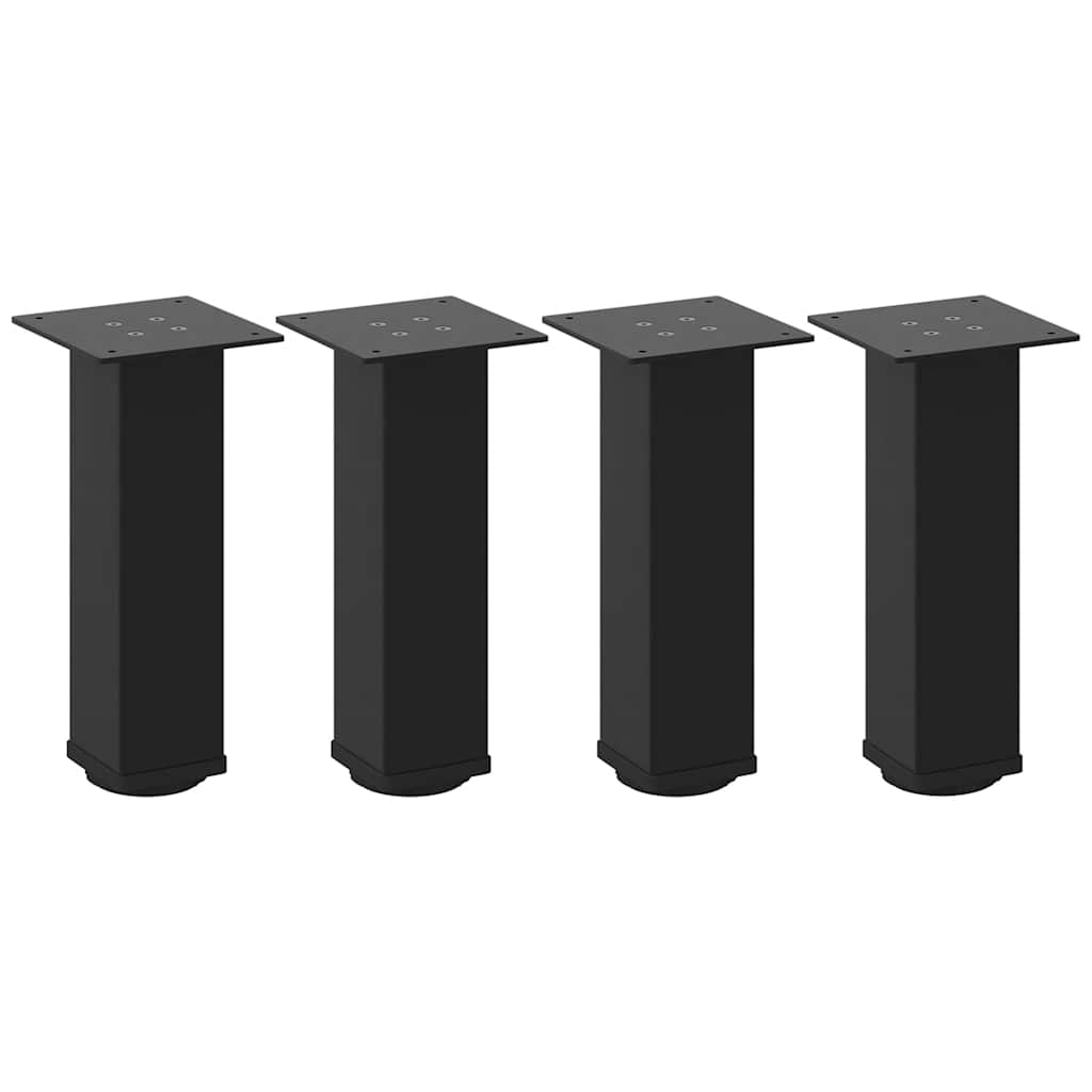 Gambe per Tavolino 4 pz Nero 30-32 cm Acciaio - homemem39