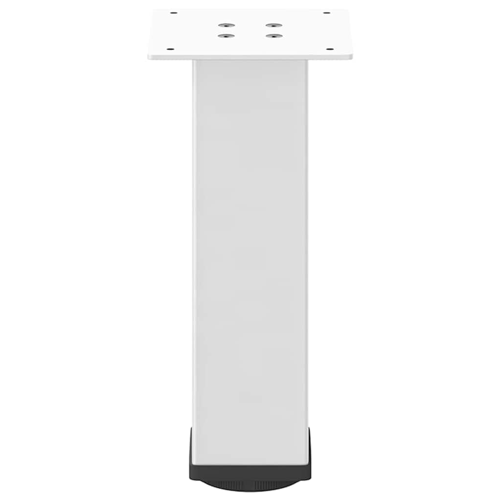 Gambe per Tavolino da Caffè 4 pz Bianche 30-32 cm Acciaio