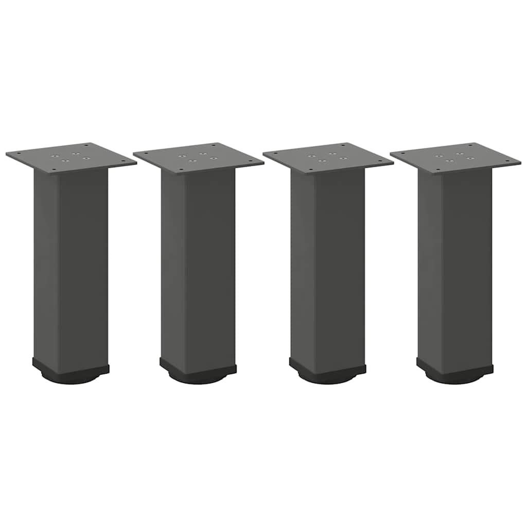 Gambe per Tavolino 4 pz Antracite 30-32 cm Acciaio - homemem39