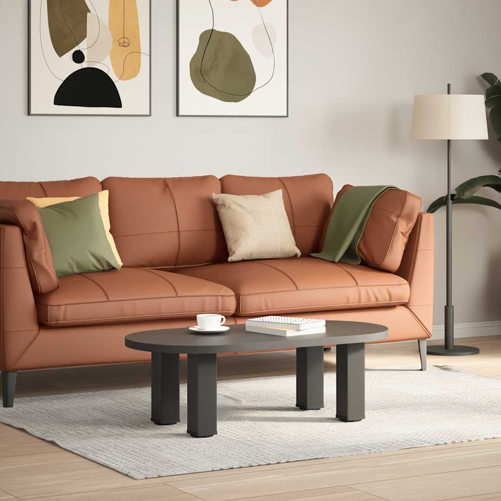 Gambe per Tavolino 4 pz Antracite 30-32 cm Acciaio - homemem39