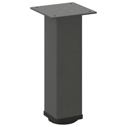 Gambe per Tavolino 4 pz Antracite 30-32 cm Acciaio - homemem39