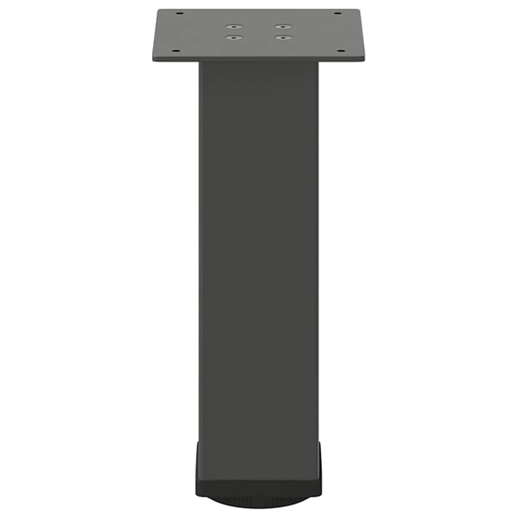 Gambe per Tavolino 4 pz Antracite 30-32 cm Acciaio - homemem39