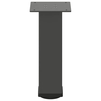 Gambe per Tavolino 4 pz Antracite 30-32 cm Acciaio - homemem39