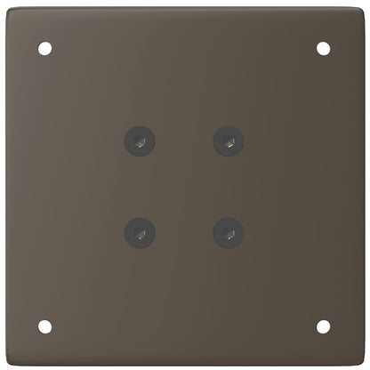 Gambe per Tavolino da Caffè 4 pz Acciaio Naturale 30-32 cm