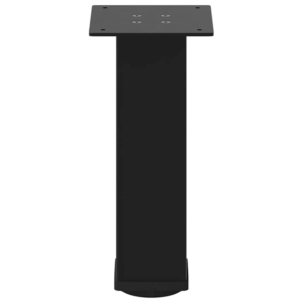 Gambe per Tavolino da Caffè 4 pz Nere 42-44 cm Acciaio
