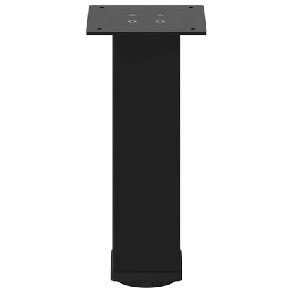 Gambe per Tavolino da Caffè 4 pz Nere 42-44 cm Acciaio