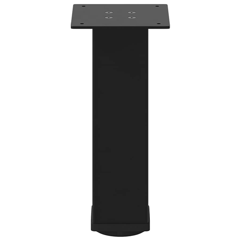 Gambe per Tavolino 4 pz Nero 42-44 cm in Acciaio - homemem39