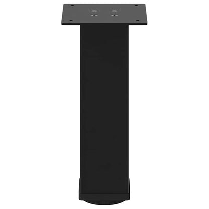 Gambe per Tavolino 4 pz Nero 42-44 cm in Acciaio - homemem39