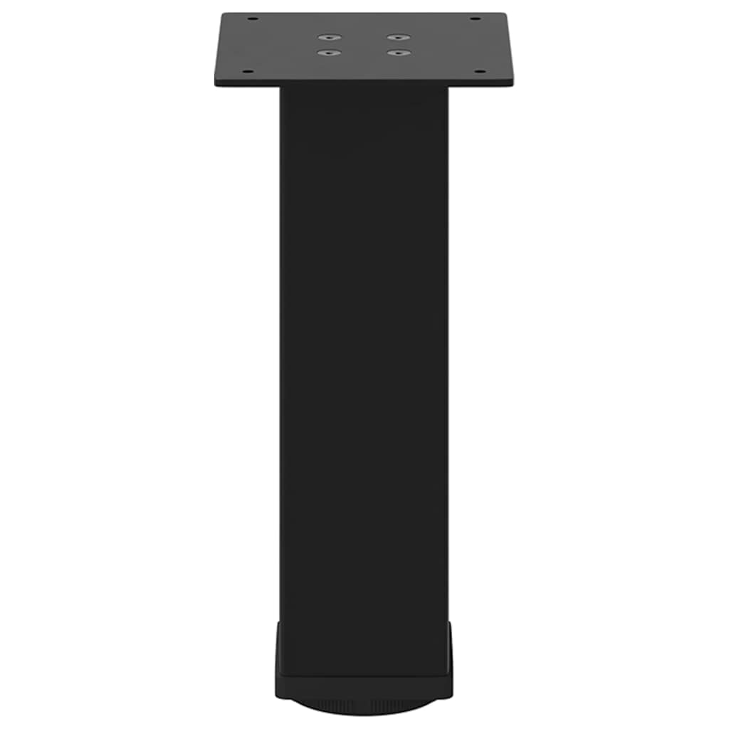 Gambe per Tavolino da Caffè 4 pz Nere 42-44 cm Acciaio