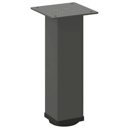 Gambe per Tavolino 4 pz Antracite 42-44 cm in Acciaio - homemem39