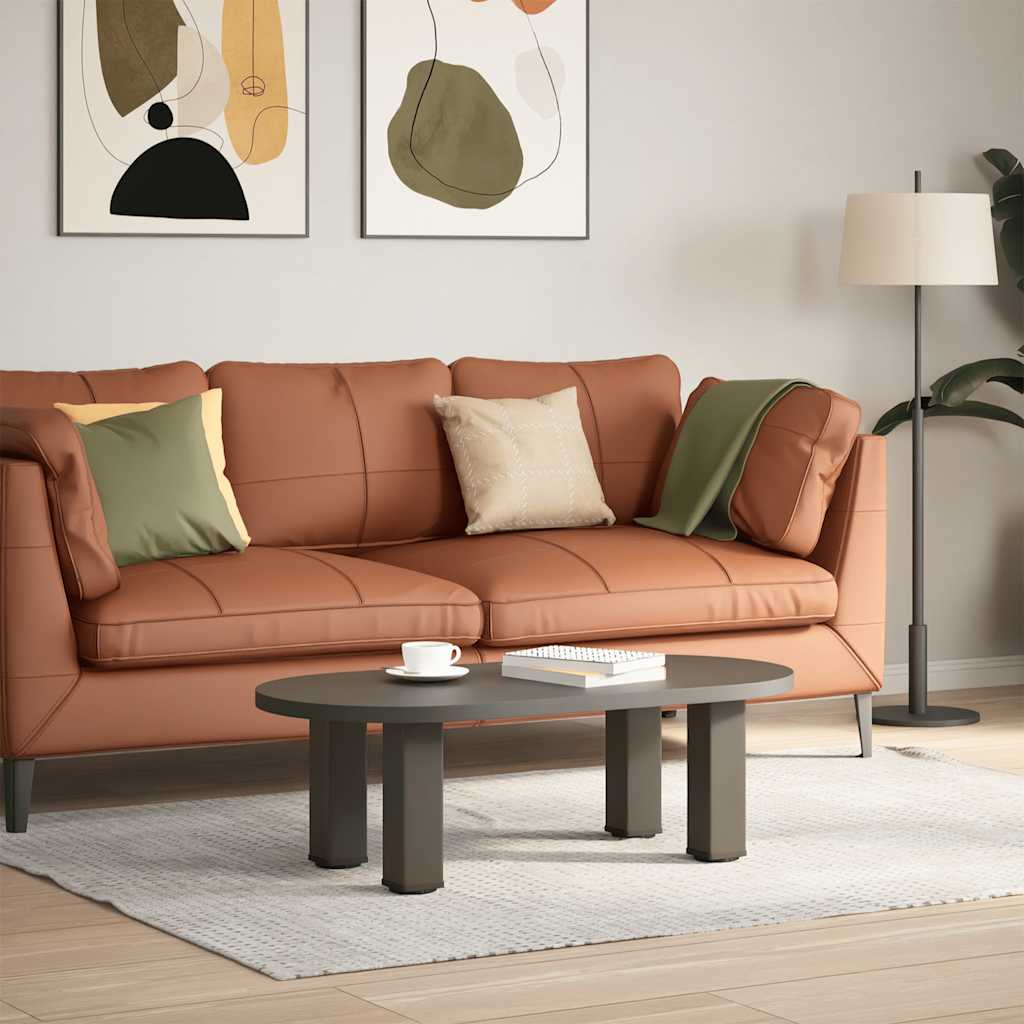 Gambe per Tavolino 4 pz Acciaio Naturale 42-44 cm in Acciaio - homemem39