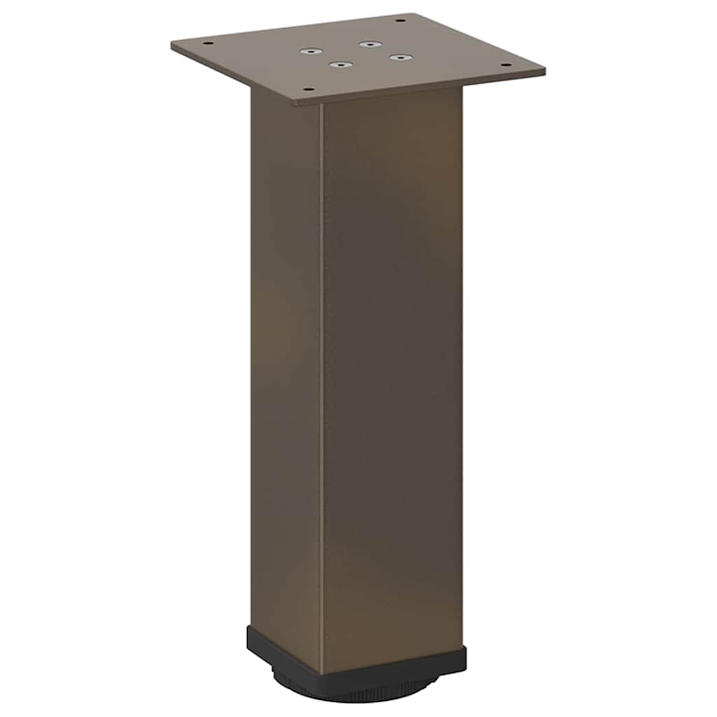 Gambe per Tavolino 4 pz Acciaio Naturale 42-44 cm in Acciaio - homemem39