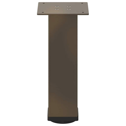 Gambe per Tavolino 4 pz Acciaio Naturale 42-44 cm in Acciaio - homemem39