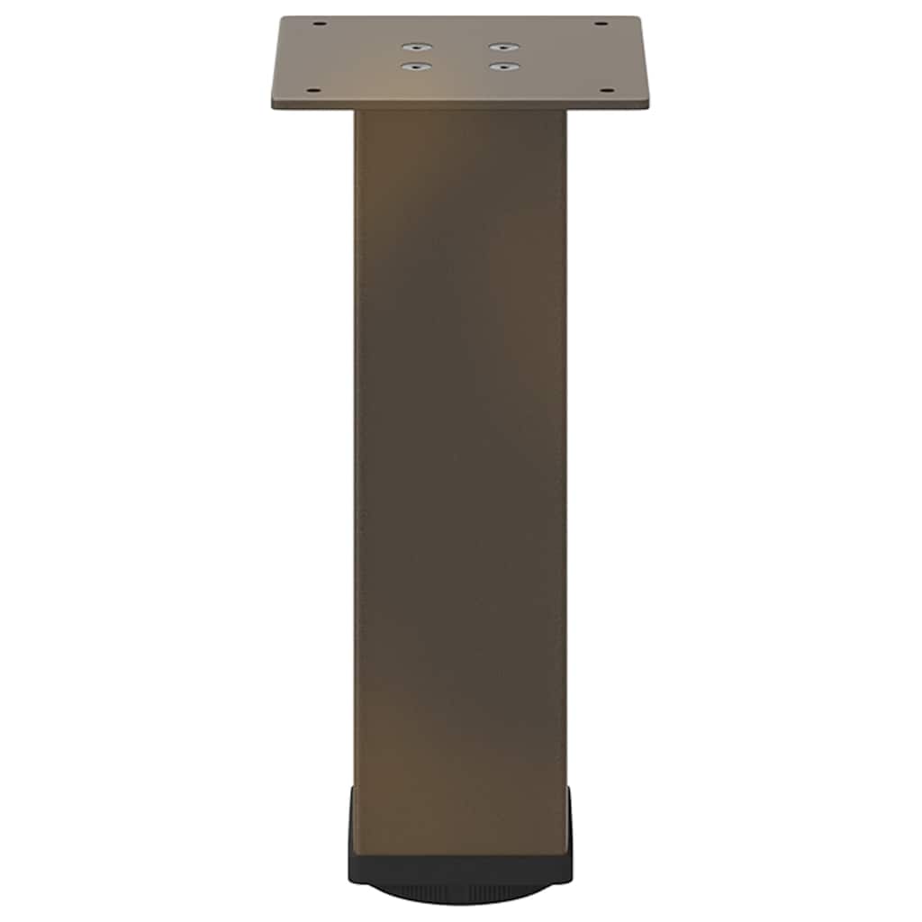 Gambe per Tavolino 4 pz Acciaio Naturale 42-44 cm in Acciaio - homemem39