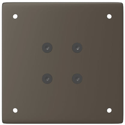 Gambe per Tavolino 4 pz Acciaio Naturale 42-44 cm in Acciaio - homemem39