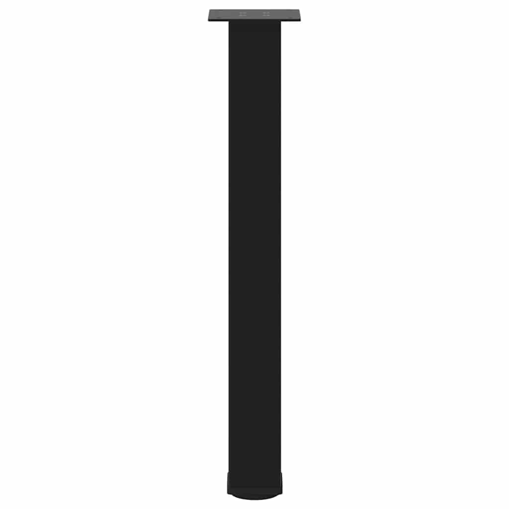 Gambe per tavolo consolle 4 pz nere 72-74 cm in acciaio
