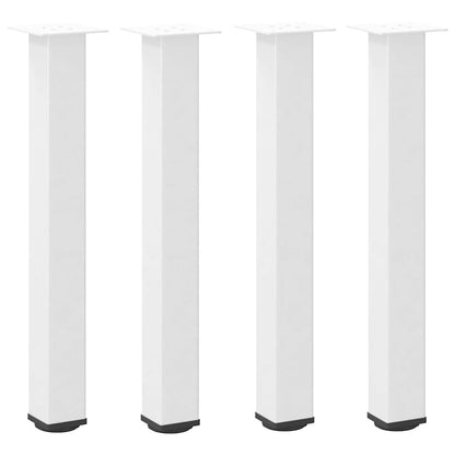 Gambe per tavolo consolle 4 pz Bianche 72-74 cm Acciaio - homemem39