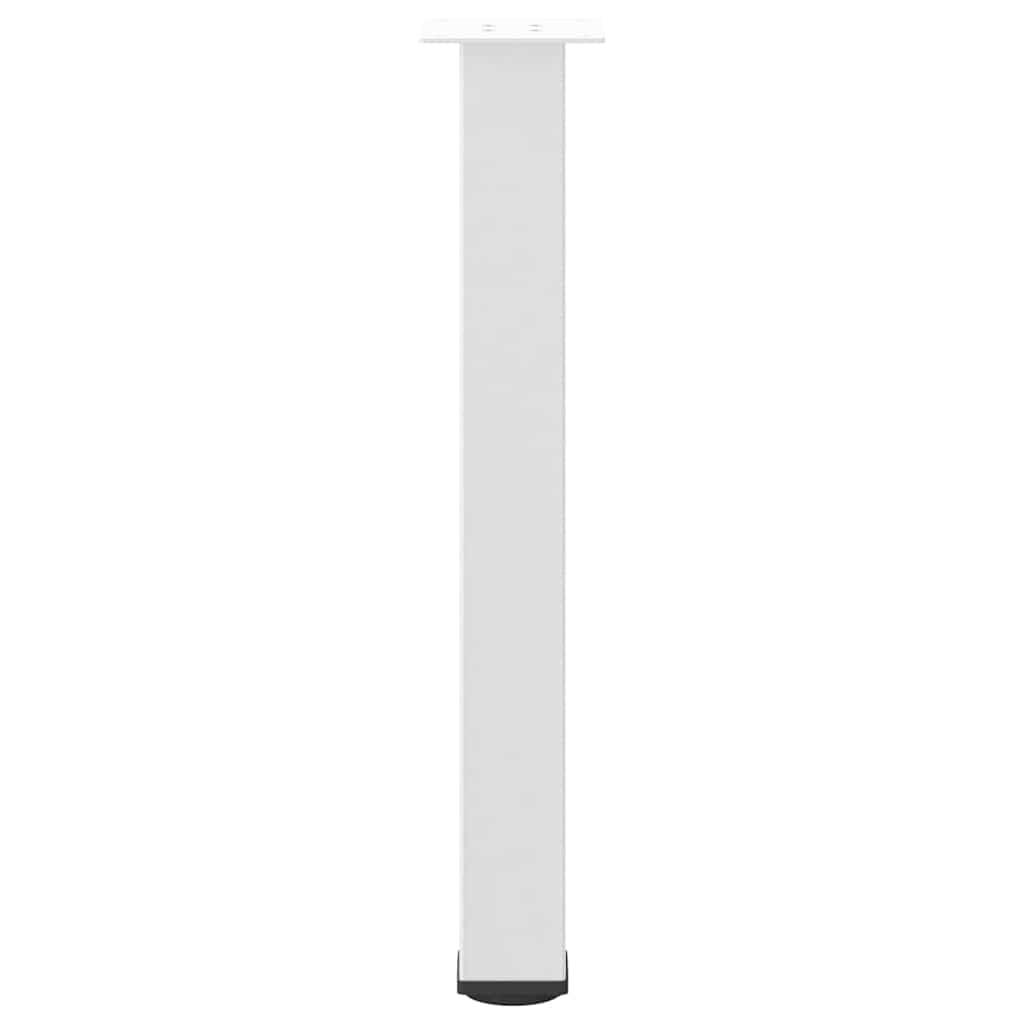 Gambe per tavolo consolle 4 pz Bianche 72-74 cm Acciaio - homemem39