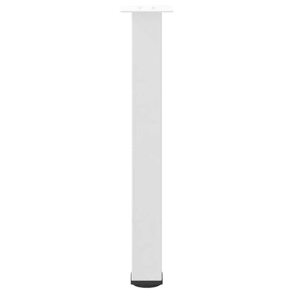 Gambe per tavolo consolle 4 pz Bianche 72-74 cm Acciaio - homemem39